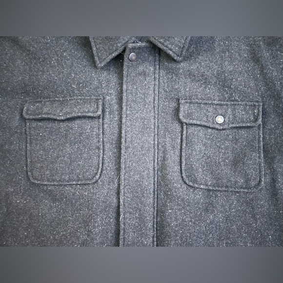 Trenders Basics Men’s Size XXL Wool Button And Zip Down Lined Field Coat Black - Picture 9 of 10